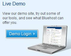 Bluehost demo login